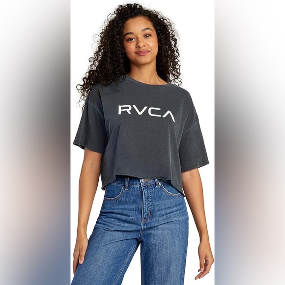 RVCA Graphic Crop Top Sz Small - Picture 1 of 5
